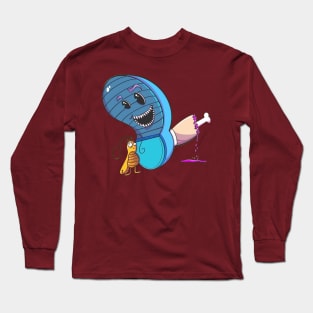 Ha..Blue Ilustration Long Sleeve T-Shirt